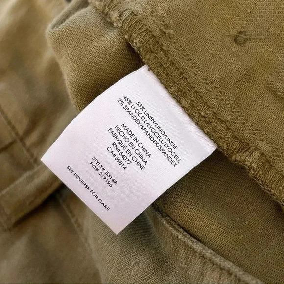 Cabi Charlie Trouser  5314R linen blend size 2 - Picture 9 of 12